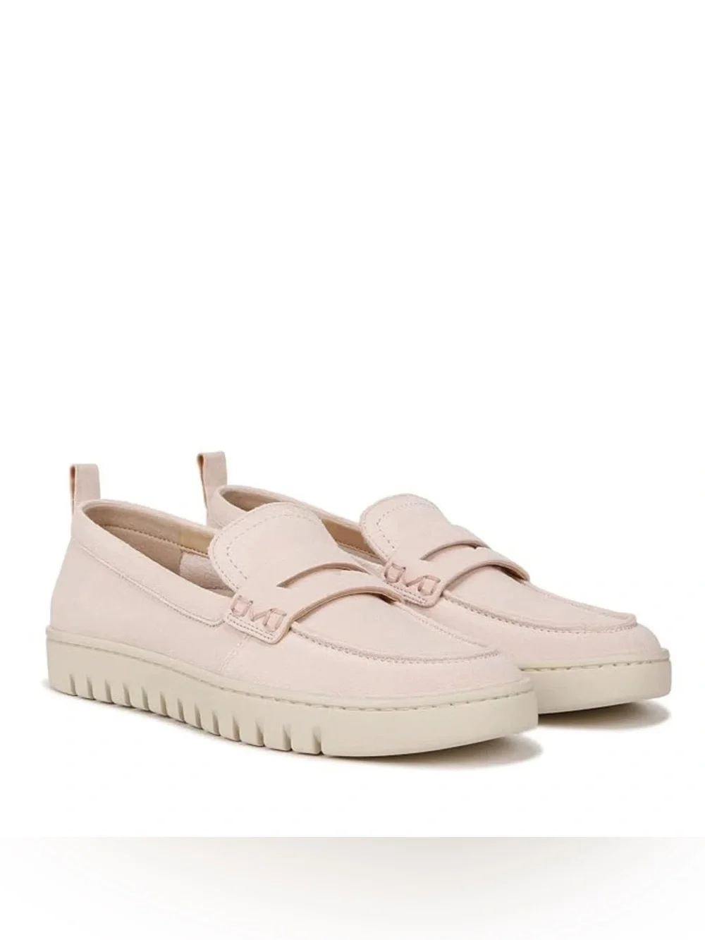 Vionic Uptown Loafers Blush Pink Suede Slip-On Comfort Shoes Women’s Size 11 EUC